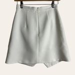 Sandro Paris Ecru Zoelle Asymmetric Button A-Line Mini Skirt S Photo 6
