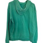 Oversized Embroidered Smile Hoodie in Green Multi One Size Size undefined Photo 1