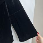 City Girl By Nancy Bolen Sz L Blazer Jacket Black Velour Velvet Holiday Classic Size L Photo 3