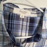 Love Tree  Shirt Dress Blue Plaid Photo 7