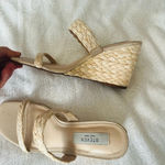 Steven New York Ardy Espadrille Wedge Sandal Size 8 Neutral Cream Tan Photo 7