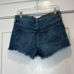 BDG Indigo mid rise breezy short Frayed Hem Jean Shorts button fly size 24. Photo 6