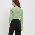 American Eagle NWT AE Bell Sleeve Ring-Front Long Sleeve Sweater Size Large Photo 2