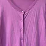 Talbots Lavender Button Front Cardigan - Size XL Photo 2