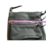 Relic by Fossil Black Crossbody Bag Purse Three Zipper Pockets Everyday Handbag Photo 7