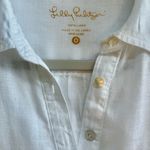 Lilly Pulitzer White Linen Deanna Popover Tunic Shirt Photo 6