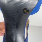 BCBGeneration  Idalaha Blue 2-Tone Colorblock Open Toe Heel Shoes Sz 8.5 Party Photo 7