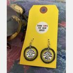 Handmade NWT Artisan Shot Gun Shells Wire Pierced Earrings Photo 1