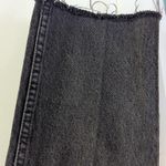 ZARA Black Faded Raw Hem Crop Jeans Size 4 Sustainable Cotton Photo 4
