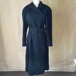 American Vintage Vintage Gaston Jaunet Paris Black Wool Hooded Pullover Dress‎ 38 US 8 France 80s Photo 3
