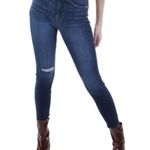 7 For All Mankind Gwenevere High Waist Distressed Ankle Jeans Photo 0