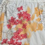 Classic Elements Vintage Skirt 10 Cream Pink Cotton Floral Tiered A-Line Flowy Photo 8