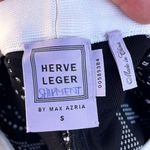 Herve Leger Noelle rose plaited jacquard high rise cropped flare pants S small Photo 6