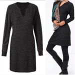 CAbi  PJ V Neck Long Sleeve Dress Style 3829 lagenlook cozy size medium dark grey Photo 1