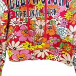 Vintage Girl Yellowstone Park 70s Floral Zip Photo 4