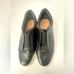 Halogen  Women’s Black Leather Athleisure Slip-On Sneakers Size 8.5 Photo 1