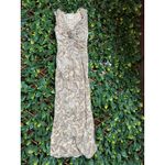 Here Comes the Sun Stunning  Velvet Beige Midi Dress Size XS NWT Photo 4