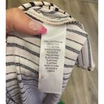 Adrianna Papell  Medium Striped Mock Turtle Neck Blouse Medium Photo 4