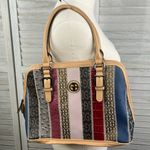 Giani Bernini  Patchwork Stripe Dome Satchel Bag Photo 0