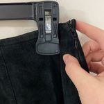 Alfani black suede novelty mini pieced bell shape skirt size 8 petite Photo 2