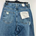 Good American  jeans Good Boy Double Slit BLUE404 wash size 0/25 NWT button fly Photo 4