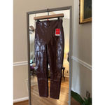 Spanx  Faux‎ Leather Leggings Women's Size XL Brown Photo 1