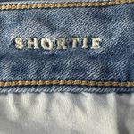 American Eagle  SZ 4 Shortie Jean Shorts Distressed Frayed Hems Stretch Low-Rise Photo 4