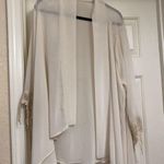 Sheer Kimono with Crochet Sleeves Size L Photo 0