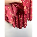 Altar'd State Altar’s State Romper Womens Floral Red/Tan Long Sleeve Ruffle Detail Size Medium Photo 8