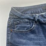 1822 Jean Shorts Size 10 Womens Bermuda Mid Rise Medium Wash Blue Denim Stretch Photo 2