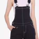 Hot Topic Black Contrast Stitch & Hardware Shortalls Photo 0