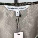 Cupcakes and Cashmere  Jasper Wrap Blouse in Brown Snake Print NWT Photo 8