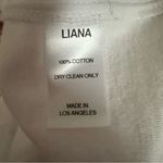 Liana White Rabbit Fur Pocket Crewneck Cropped T Shirt NWOT Size M Size M Photo 9