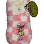 Dr. Seuss The Grinch Women's Pink White Soft Slippers Cindy Lou Who Size S/M NWT Photo 0