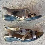 Ecco Felicia gold strappy sandal with Velcro strap 40 Photo 4