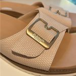 Dr. Scholls  Cream Sandals with Gold Buckle Photo 6