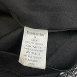 THML  Embroidered Shift Gold Flutter Sleeve With Black Velvet Collar Knit Dress Photo 11