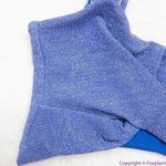 Beach Riot NEW Kenzie Bikini Top sparkly peri blue, XS Photo 5