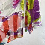 Cynthia Rowley 100% Silk Scarf. Abstract Floral. Bright Colors. 14”x66” Photo 2
