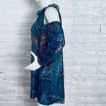 Simply Aster By Firmiana Tunic Top/Dress Patterned Size 2X Open Shoulders Photo 8