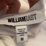 William Rast size medium white sleeveless lace up detail top one tiny spot EUC Photo 6