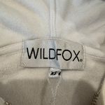 Wildfox Edelweiss Wash Tie-Dye Hadley Half-Zip Crop Hoodie Photo 3