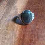 Malagasy Labradorite Solitaire Stainless Steel Ring (Size 9) Photo 7