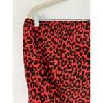 NWT New York & Co Red Leopard Animal Print Tube Top Womens Size Large Photo 2