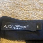 Alice & Trixie  Silk Halter Plaid Top Black Bronze Pink Size SMALL Photo 3