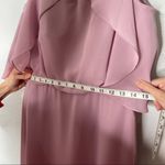 Sorella Vita  dusty rose high neck flutter sleeve chiffon dress Photo 8