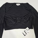 LPA  Naomi Cropped Top in Black XS Photo 3