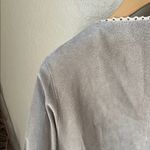 Me Jane  suede leather y2k boho crocheted lace bell sleeve top Photo 7