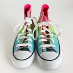 Converse NEW CTAS Hi-Top Sneakers Rainbow Canvas Shoes US Girls Sz 5 Women’s 6.5 Photo 1