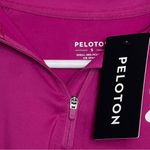 Peloton Women's Athletic Sporty 1/2 Zip Warm Up Pink Logo Long Sleeve Sz S Photo 7
